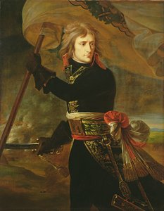 Napoleon I (1769-1821) op de brug van Arcole